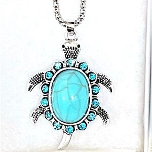 RHINESTONES TURTLE NECKLACE